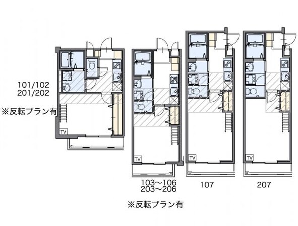 レオパレス柴原ＬＡ１の物件間取画像